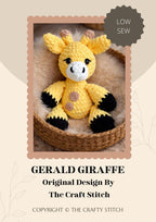 Crochet Amigurumi Gerald the Giraffe Pattern (Digital PDF)