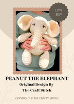 Crochet Amigurumi Peanut the Elephant Pattern (Digital PDF)