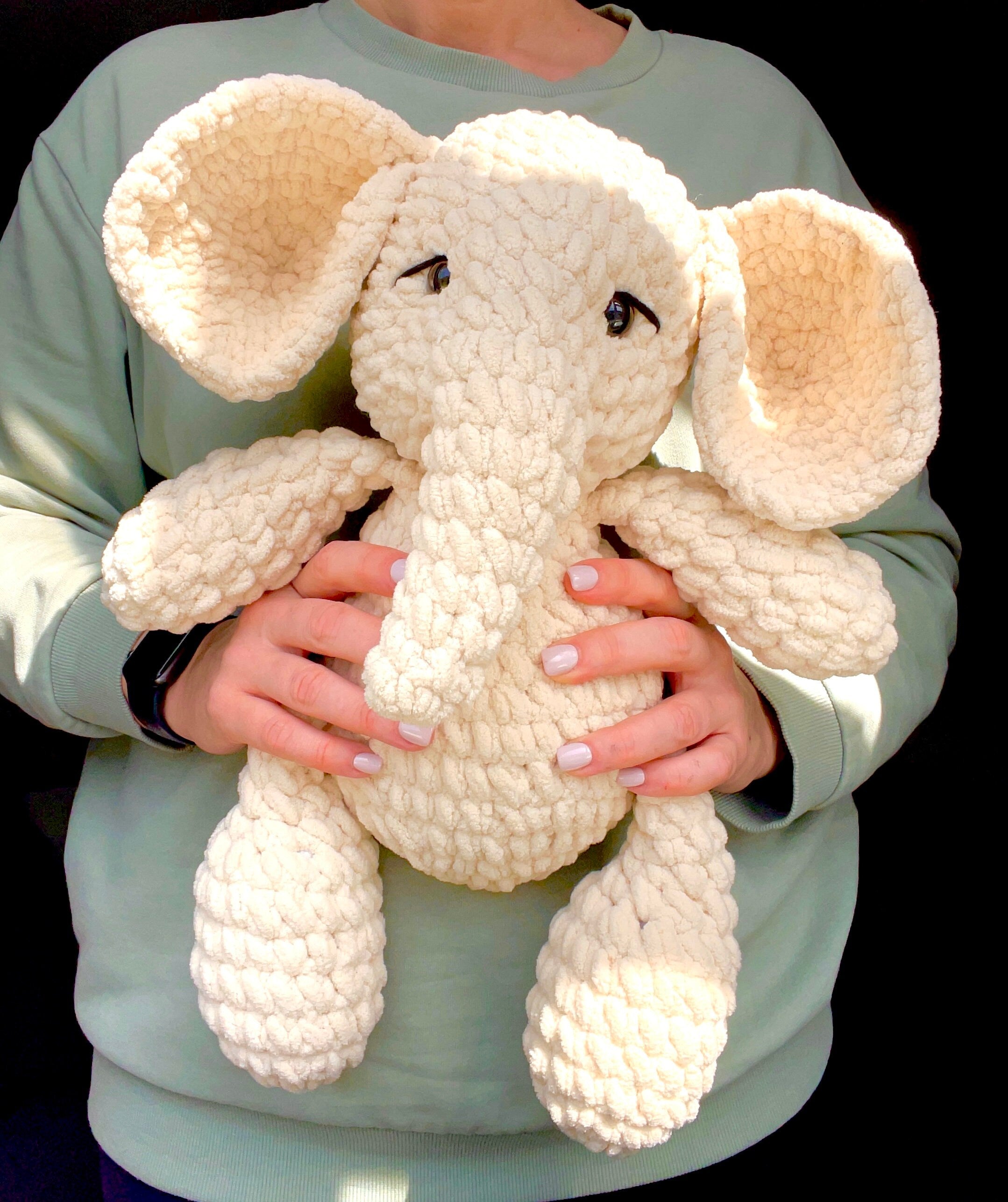 Crochet Amigurumi Peanut the Elephant Pattern (Digital PDF)