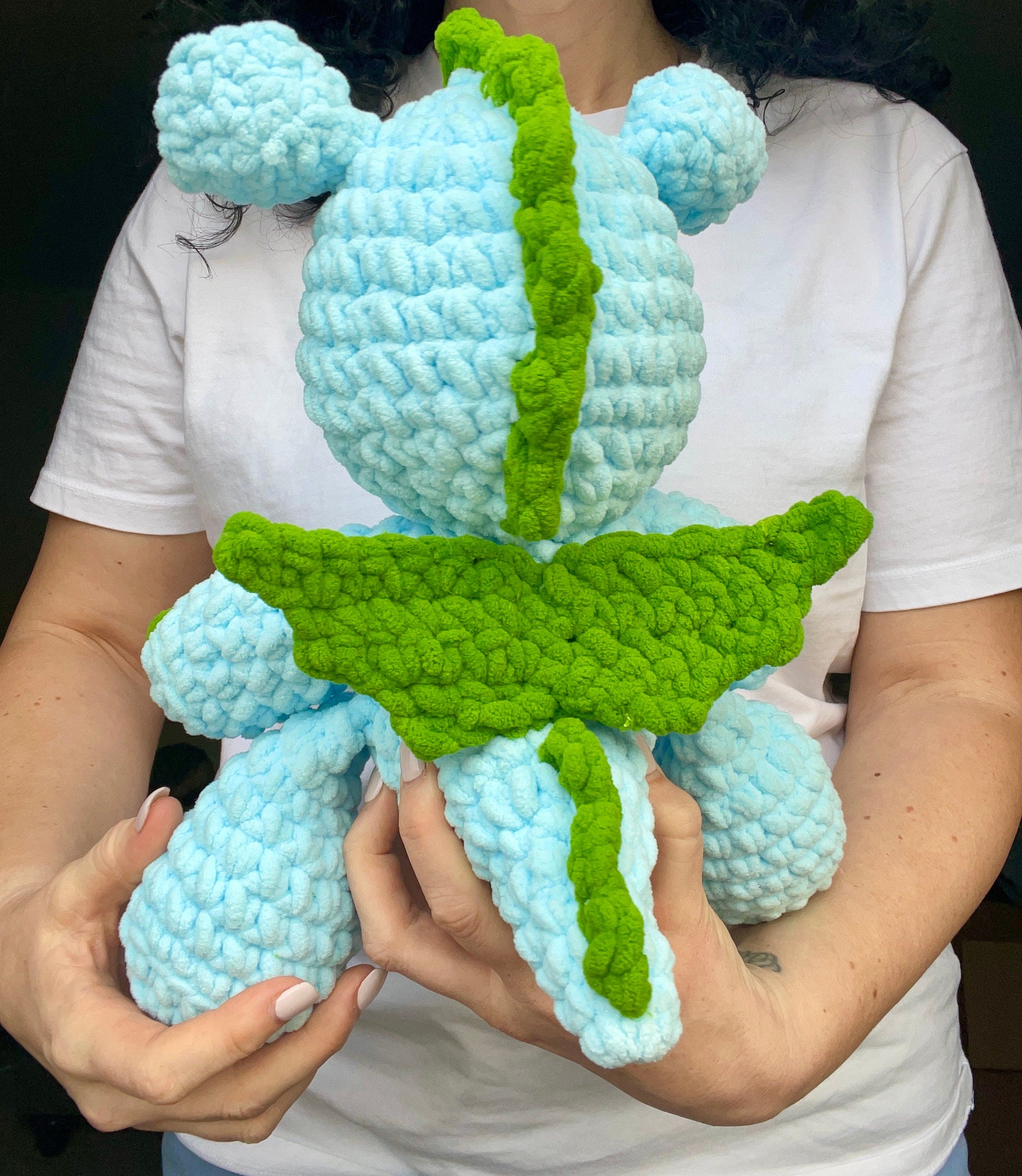 Crochet Amigurumi Bluey the Dragon Pattern (Digital PDF)